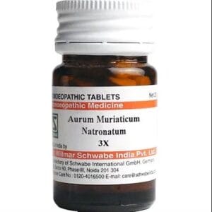 Medicines Mall - Willmar Schwabe India Aurum Muriaticum Natronatum LATT (3X) (20 GM) Triturations / Homoeo Tablets