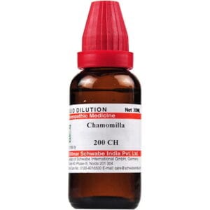 Medicines Mall - Willmar Schwabe India Chamomilla (200CH) (100 ML) Dilutions