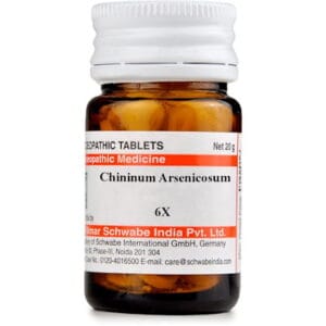Medicines Mall - Willmar Schwabe India Chininum Arsenicosum LATT (6X) (20 GM) Triturations / Homoeo Tablets