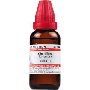 Medicines Mall - Willmar Schwabe India Cimicifuga Racemosa (200CH) (30 ML) Dilutions