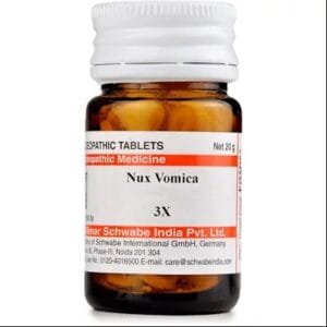 Medicines Mall - Willmar Schwabe India Nux Vomica LATT  (3X) (20 GM) Triturations / Homoeo Tablets
