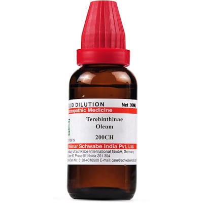 Medicines Mall - Willmar Schwabe India Terebinthinae Oleum (200CH) (30 ML) Dilutions Medicines Mall - Willmar Schwabe India Terebinthinae Oleum (200CH) (30 ML) Dilutions