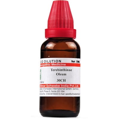 Medicines Mall - Willmar Schwabe India Terebinthinae Oleum (30CH) (30 ML) Dilutions Medicines Mall - Willmar Schwabe India Terebinthinae Oleum (30CH) (30 ML) Dilutions