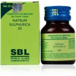 SBL Natrum Sulphuricum / Sulfuricum (3X) (25 GM) Biochemic / BC Tablets